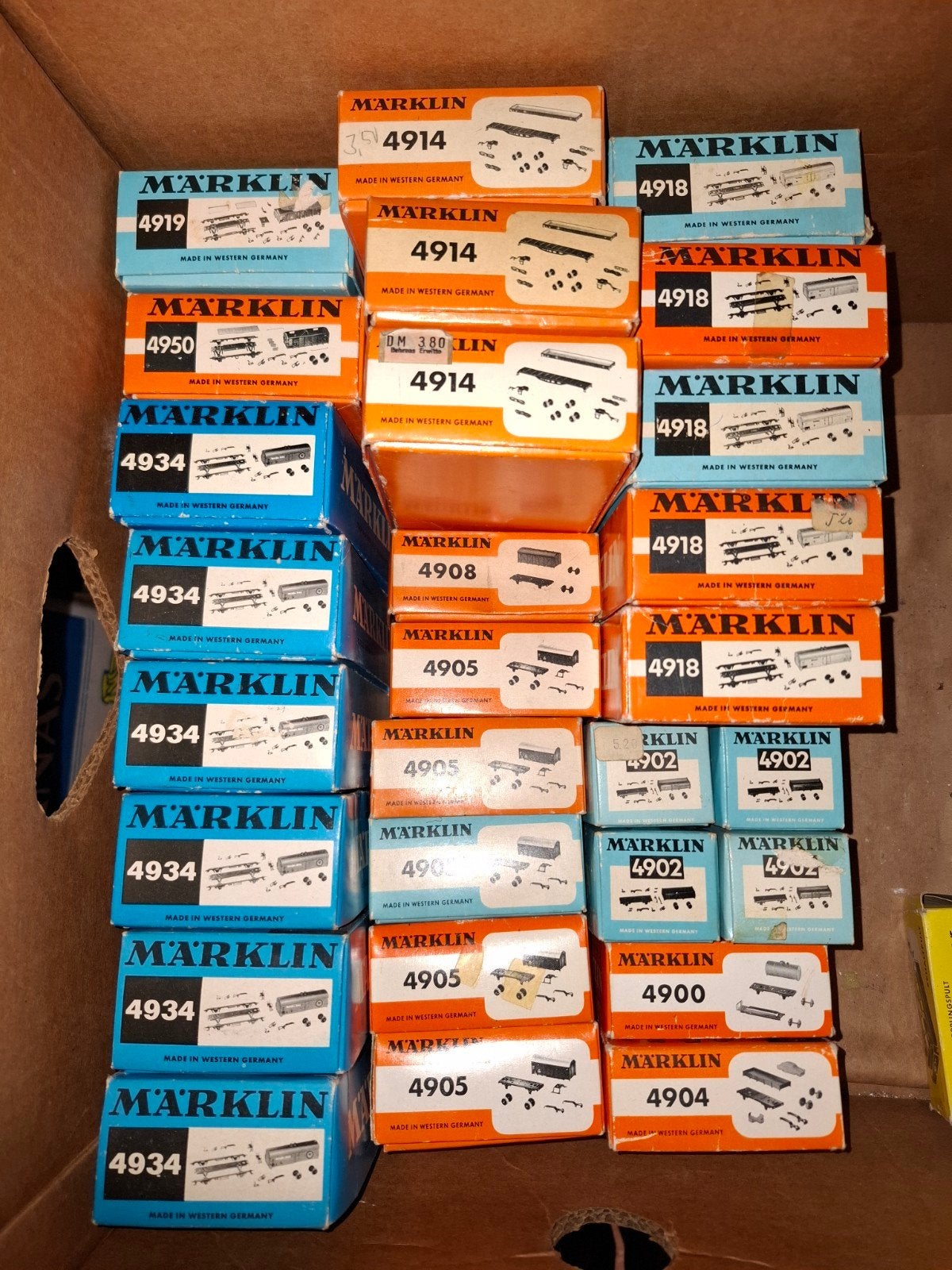 div lege bouwpakket doosjes marklin, Wisselstroom, Gebruikt, Wagon, Ophalen of Verzenden