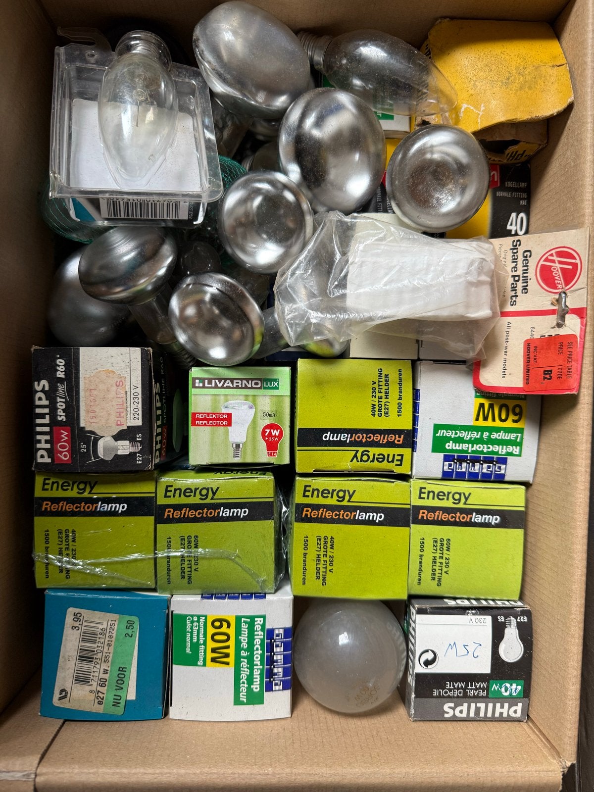 Diverse gloeilampen en reflectorlampen, groot assortiment, Huis en Inrichting, Lampen | Overige, Wit, Overige stijlen, Gebruikt