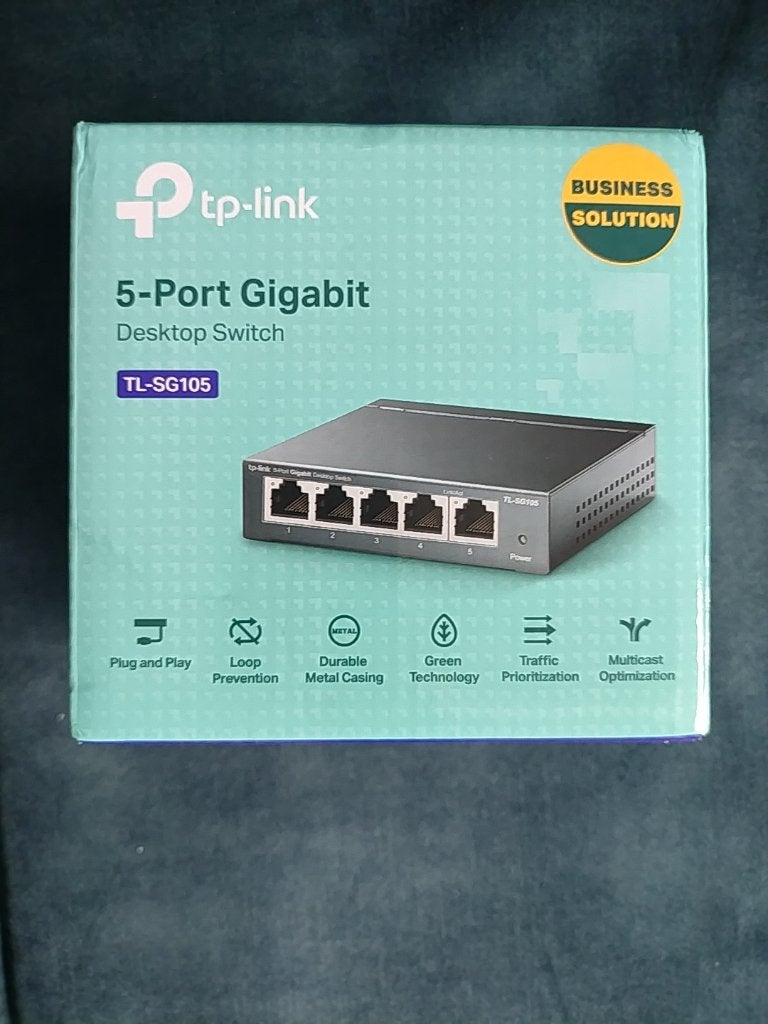 TP-link 5 port Gigabit switch, Computers en Software, Netwerk switches, Ophalen, Nieuw