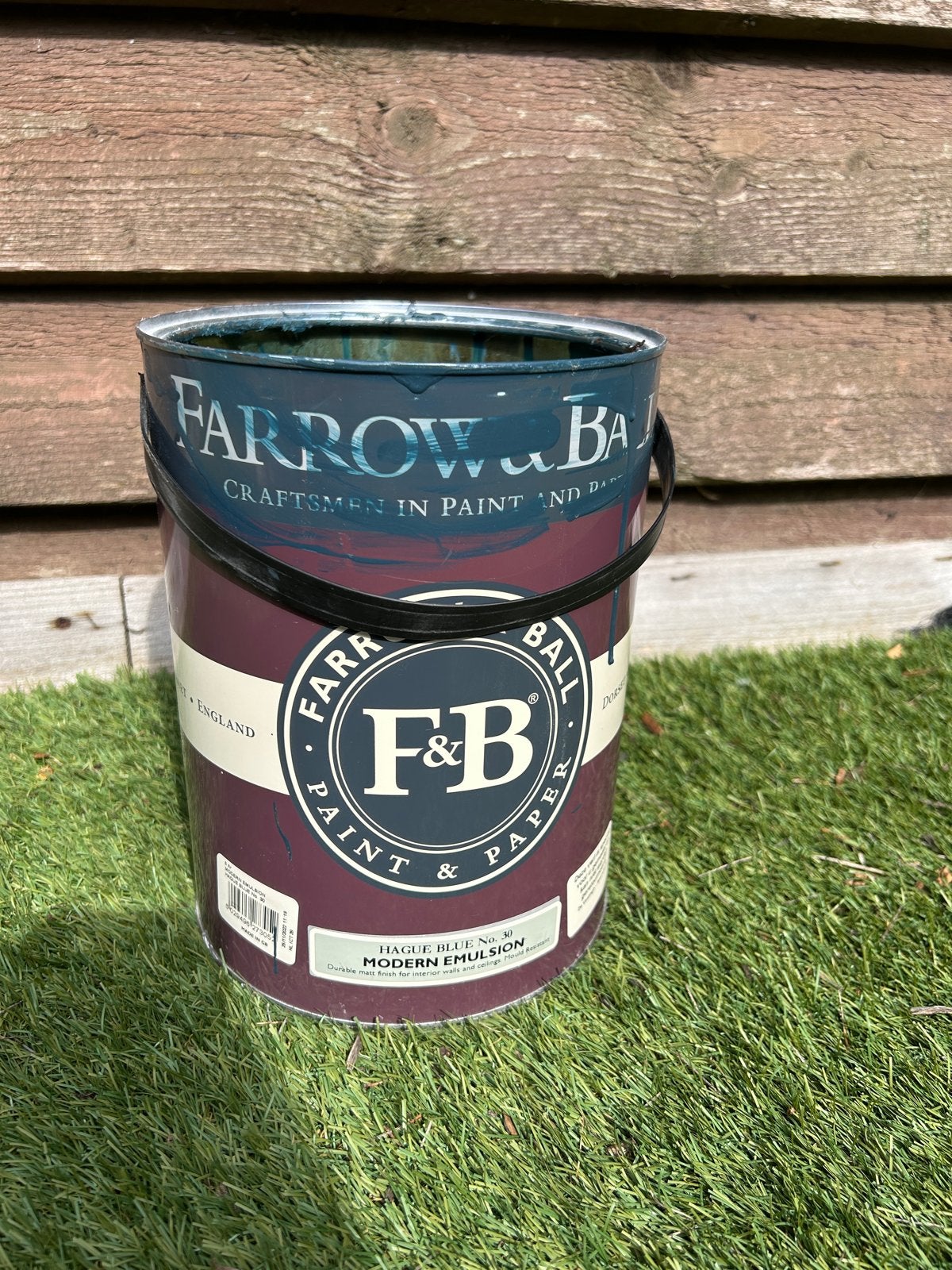 Farrow & Ball Hague Blue Modern Emulsion - Restje verf, Ophalen, Gebruikt, Blauw, Verf