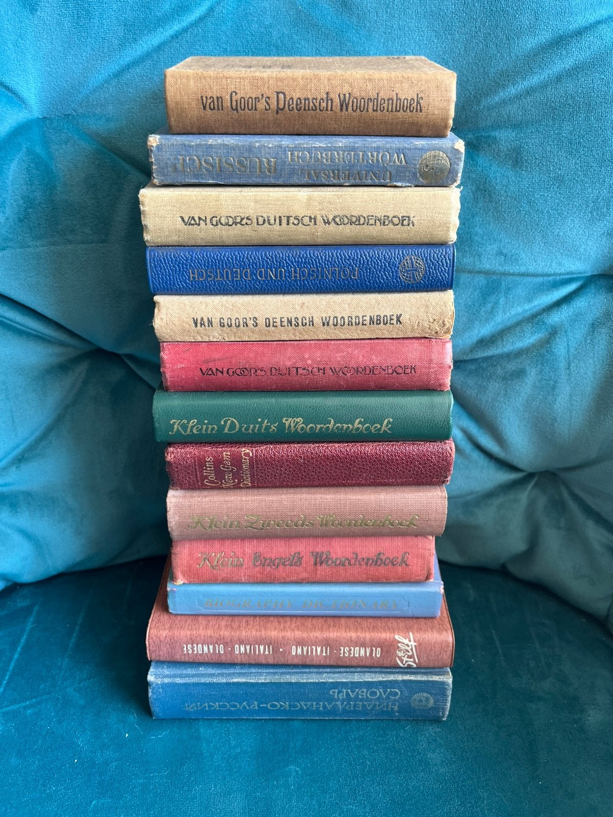 Collectie van 13 vintage woordenboeken (Van Goor's), Ophalen of Verzenden, Gelezen, Taal en Reizen