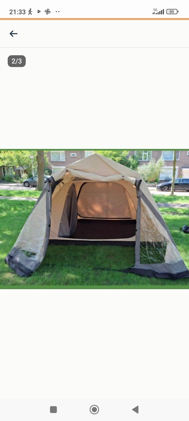 Basecamp Salou 5 V tent, Ophalen, Gebruikt, Tot en met 4