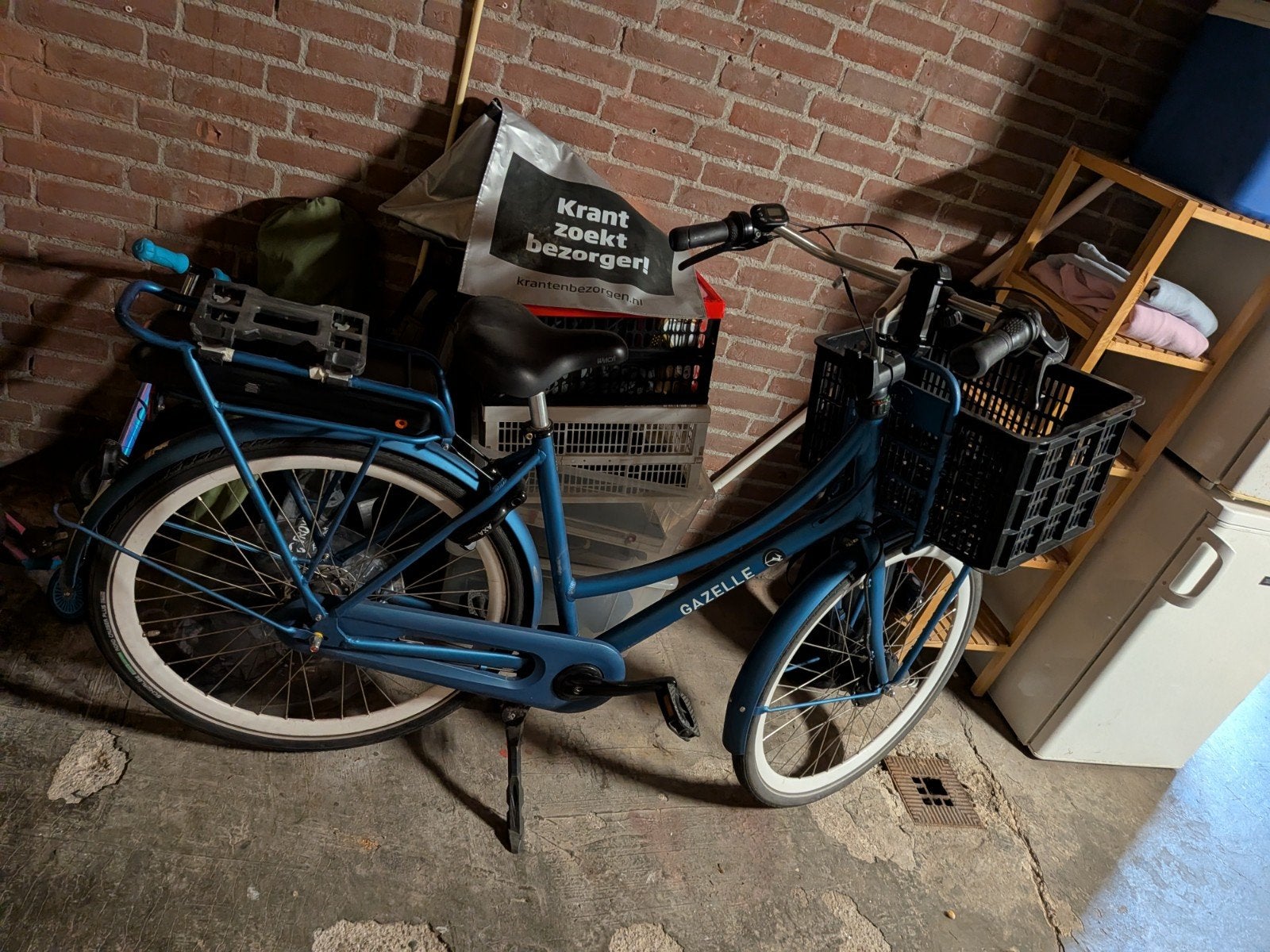 Gazelle elektrische fiets met 71km op de teller, Ophalen of Verzenden, Zo goed als nieuw, 51 tot 55 cm, 50 km per accu of meer