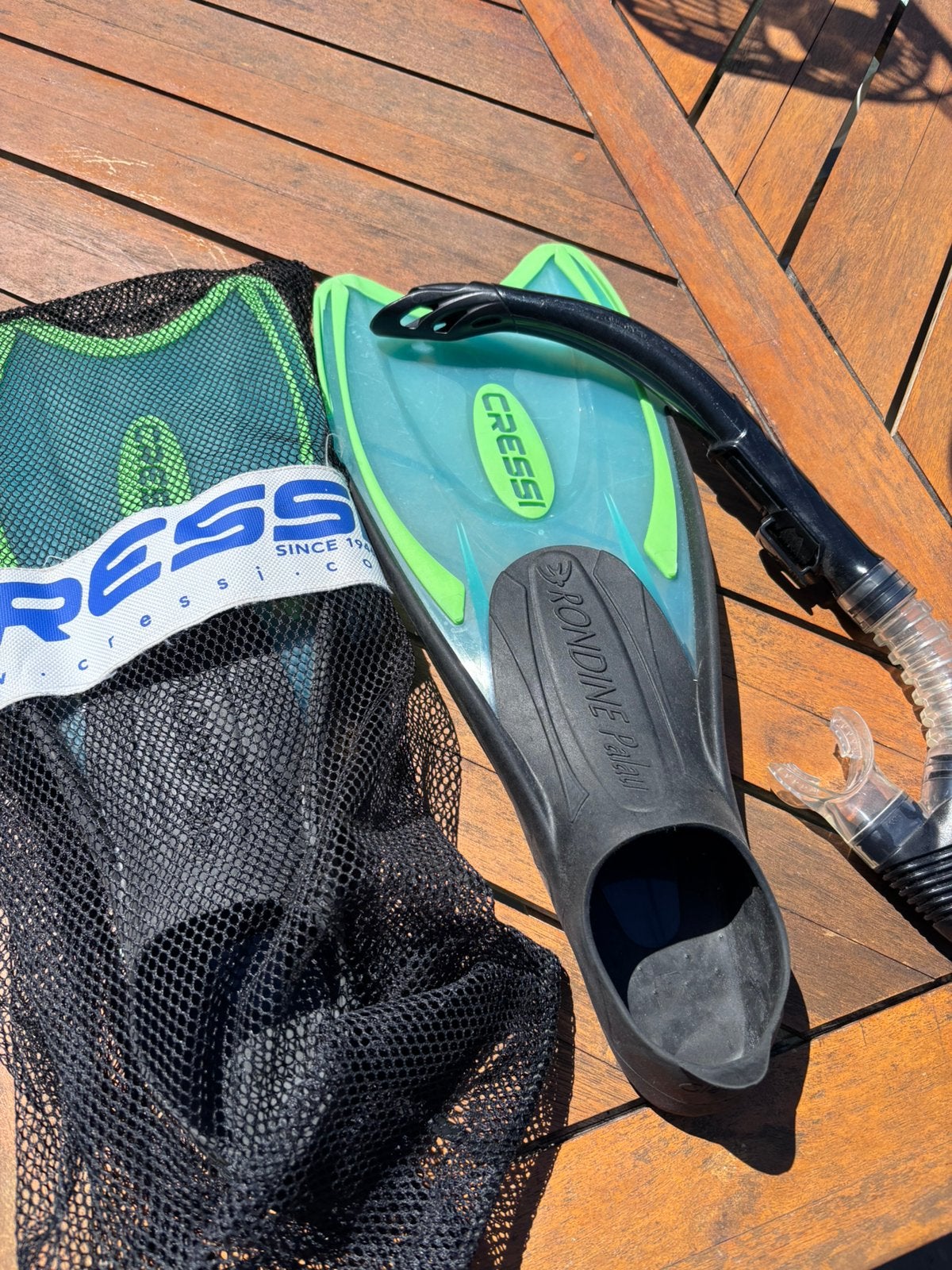 Kinder zwemflippers en snorkel, Ophalen of Verzenden, Zo goed als nieuw, Snorkelset