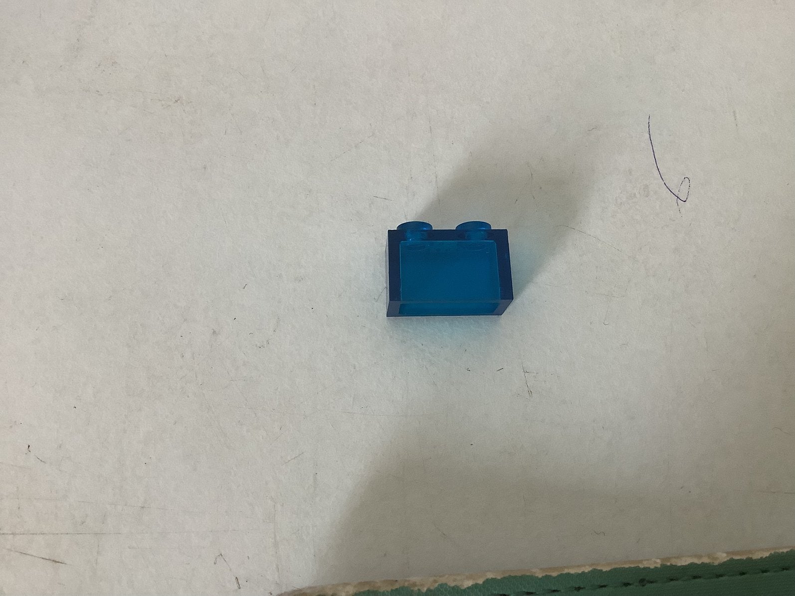 Lego steen 1x2 zonder bodembuis transparant donker blauw, Ophalen of Verzenden, Gebruikt, Losse stenen, Lego