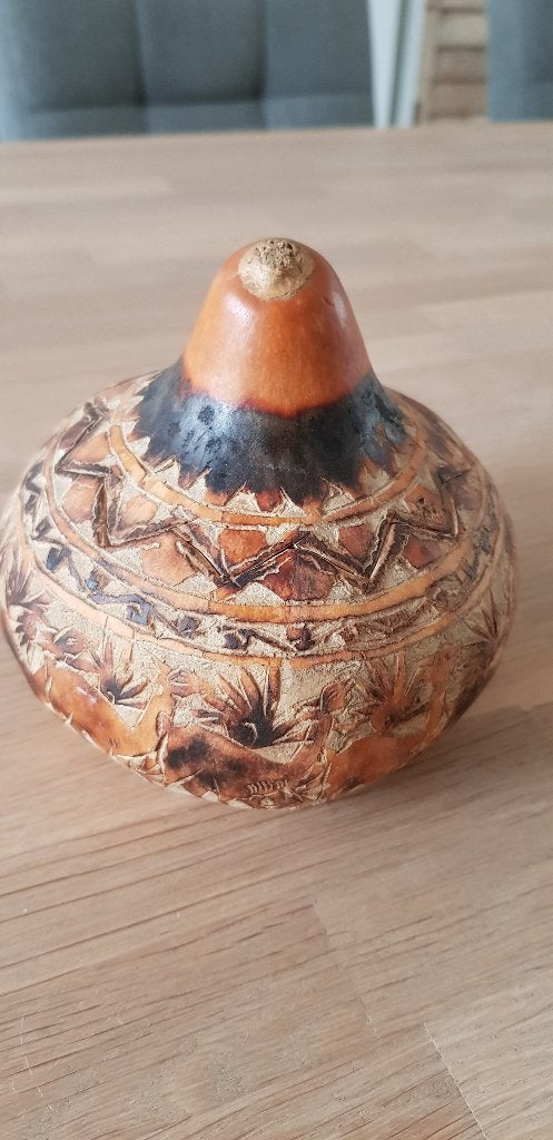 Kalebas doosje  , Natuurlijk materiaal, Overige typen, Handgemaakt, Ophalen of Verzenden