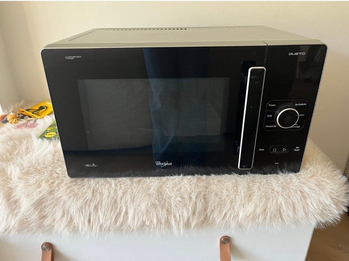 Whirlpool Gusto GT287/SL Combimagnetron met Ovenfunctie, Ophalen, Combimagnetron, Gebruikt, Grill