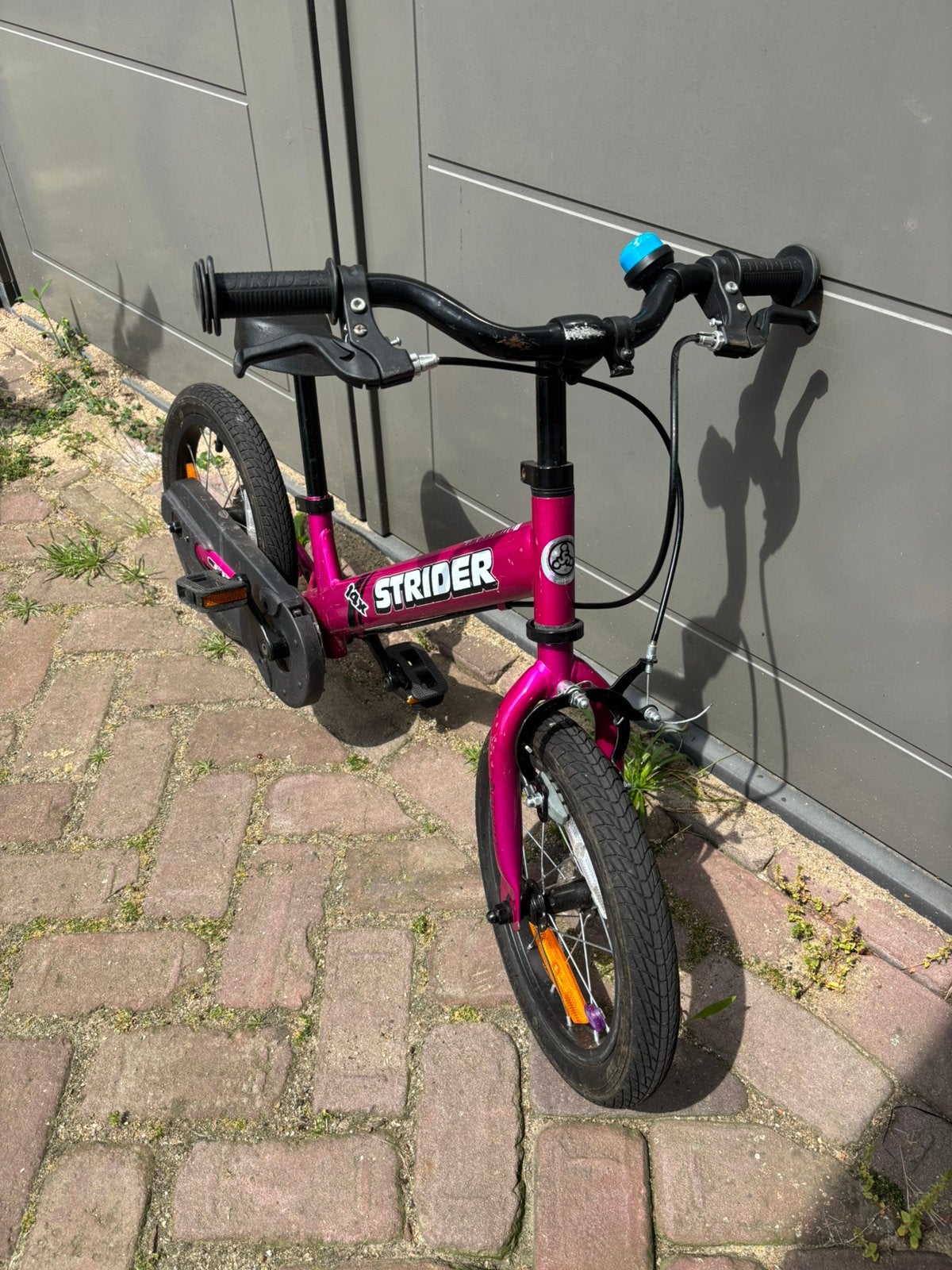Strider 14x 2-in-1 Loopfiets en Kinderfiets, Ophalen, Gebruikt, Velgrem, Minder dan 16 inch