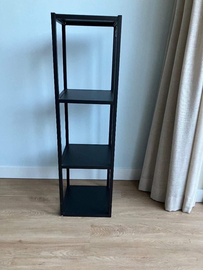 ENHET open kast met planken antraciet, Huis en Inrichting, Ophalen, Zo goed als nieuw