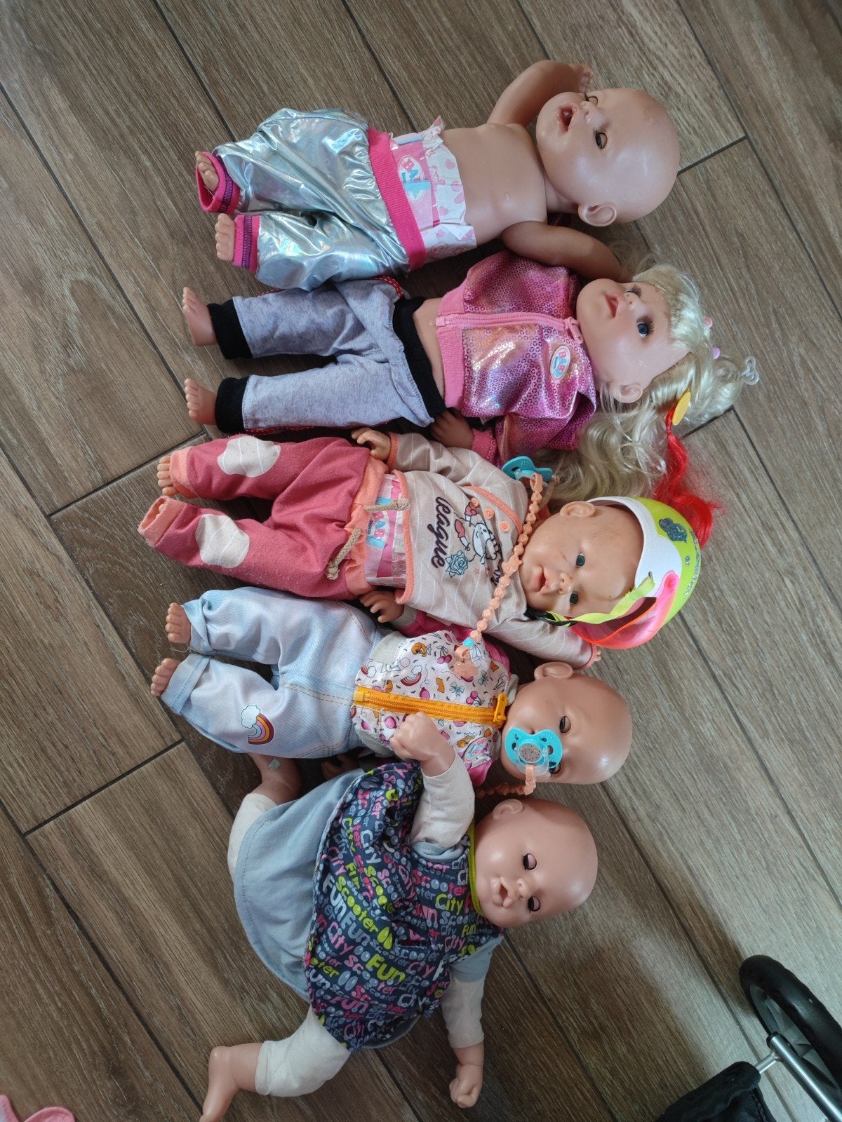 Grote set Baby Born poppen en kleding, Ophalen of Verzenden, Gebruikt, Babypop