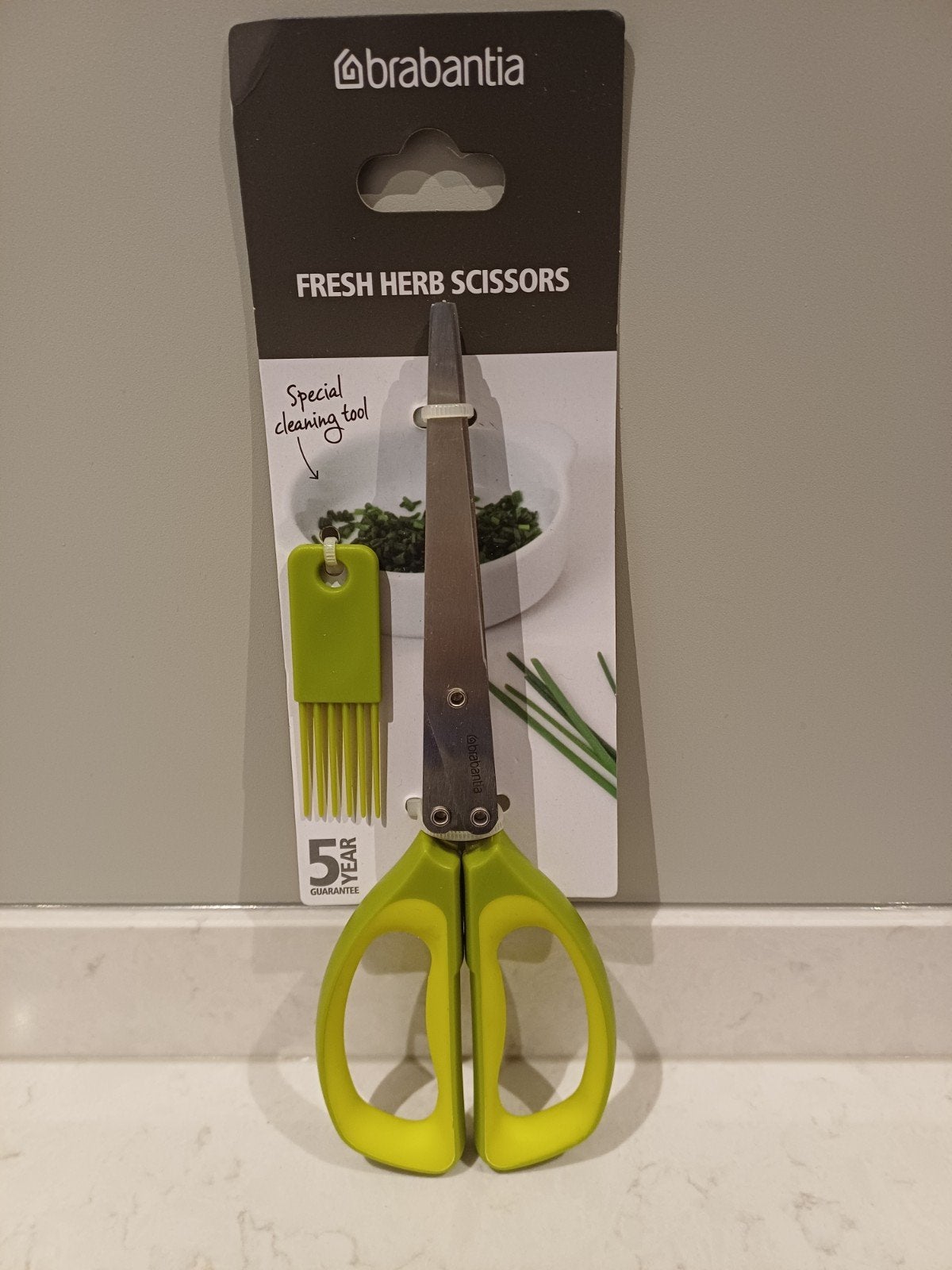 Brabantia Kruidenschaar met Reinigingskam - Nieuw, Nieuw, Ophalen of Verzenden, Metaal, Brabantia
