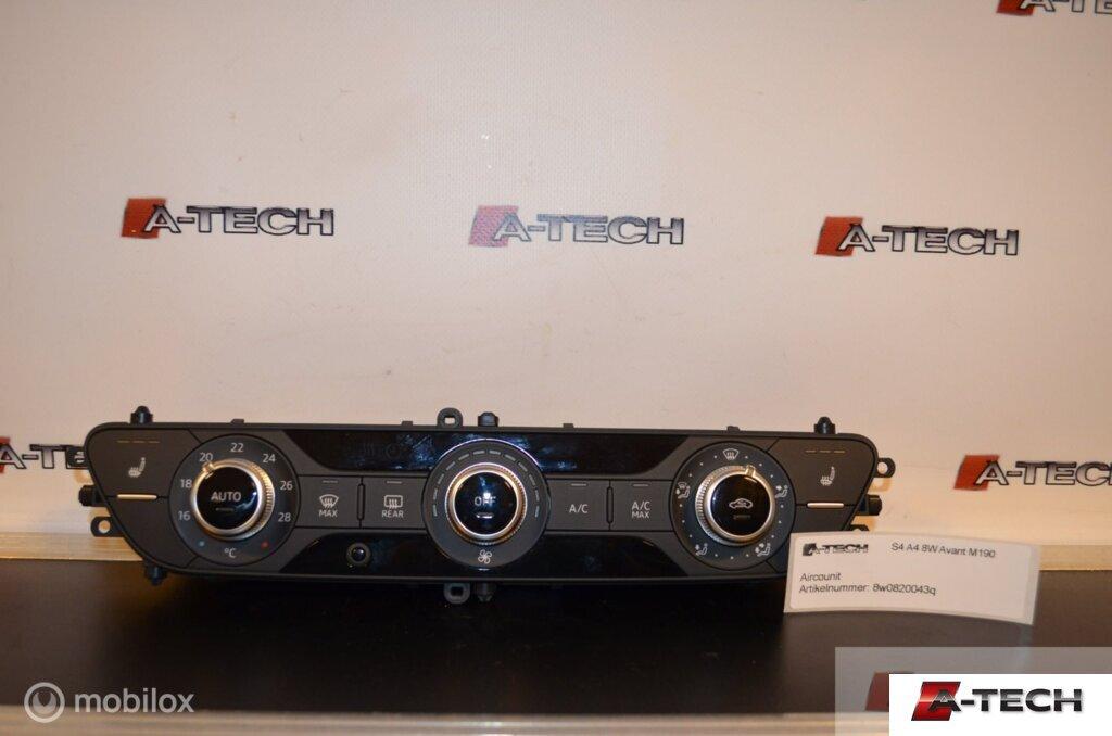 Airco bedieningspaneel Audi A5 F5 A4 8W S-Line 8w0820043q, Auto-onderdelen, Audi, Gebruikt, Audi, Ophalen of Verzenden