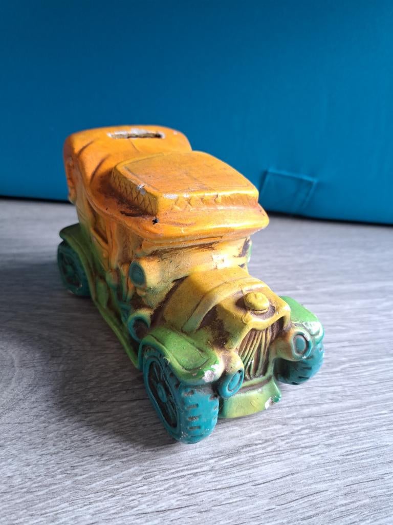 2 oude auto's spaarpotten, Verzamelen, Spaarpotten, Ophalen of Verzenden