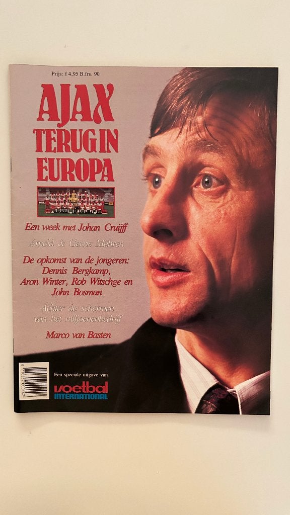 Ajax Terug in Europa 1987, Ophalen of Verzenden, Zo goed als nieuw, Ajax, Boek of Tijdschrift