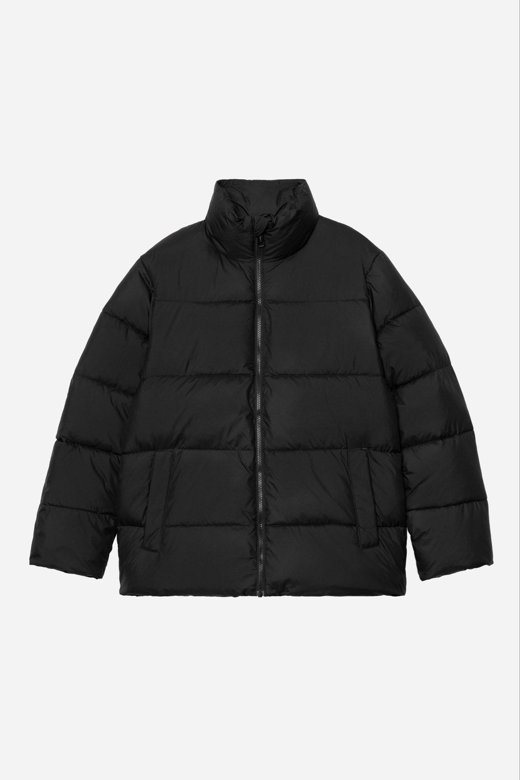 Bershka Puffer Jacket Zwart - Maat M, Ophalen of Verzenden, Zo goed als nieuw, Maat 38/40 (M), Zwart