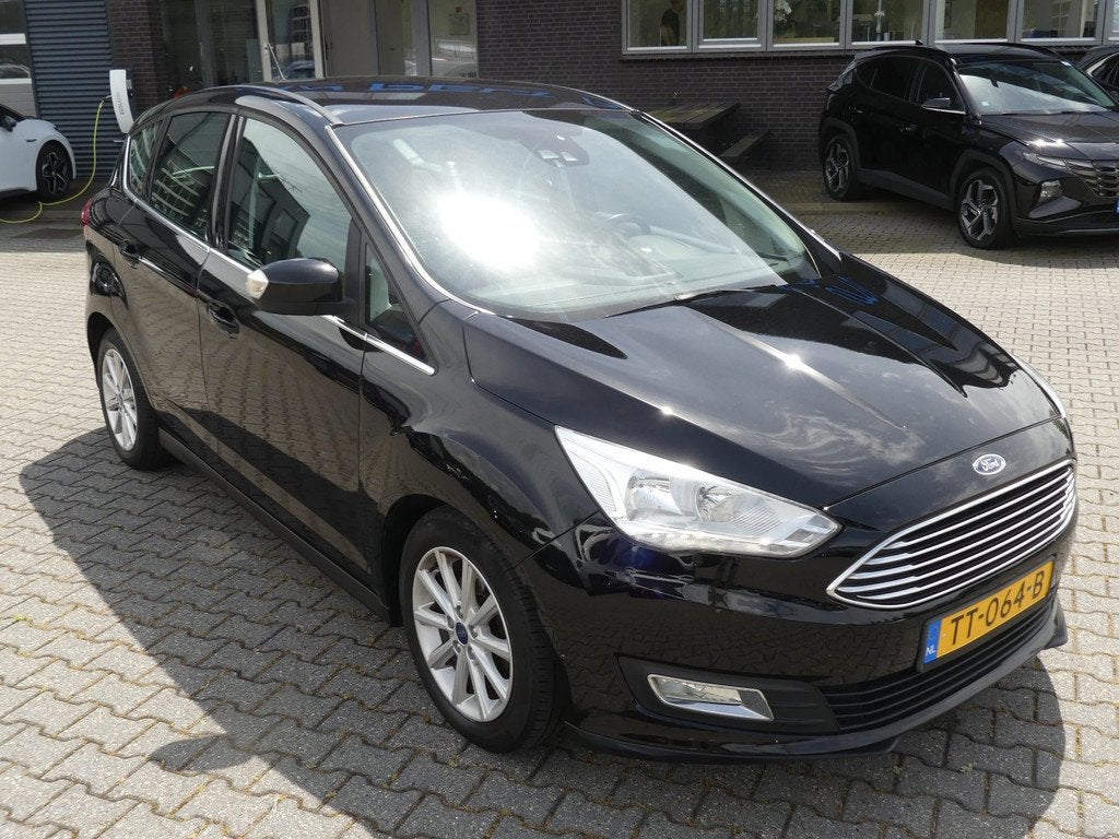 Ford C-Max 1.0 Titanium / Navigatie / Panoramadak / Apple Ca, Voorwielaandrijving, Gebruikt, Euro 6, Zwart