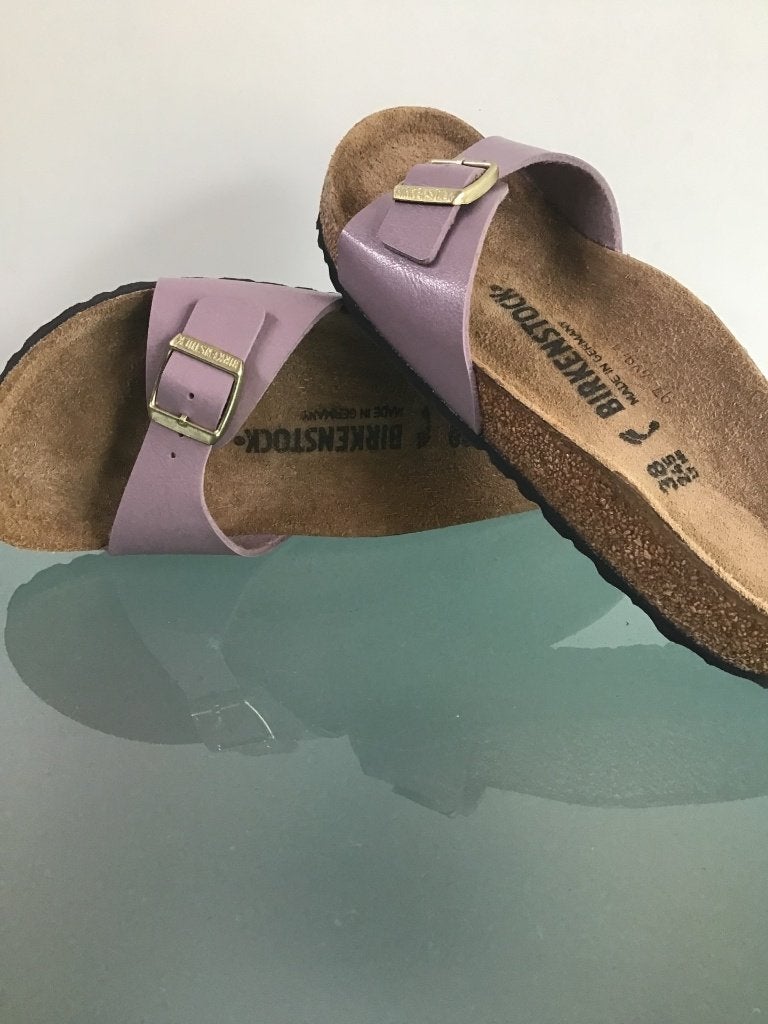 Birkenstock 38 Madrid lila | Nieuw | Gratis verzenden, Slippers, Overige kleuren, Verzenden, Nieuw
