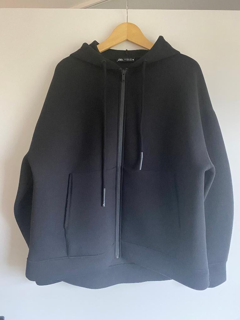 VEST met CAPUCHON ZWART maat M, Maat 38/40 (M), H&M, Zwart, Ophalen of Verzenden