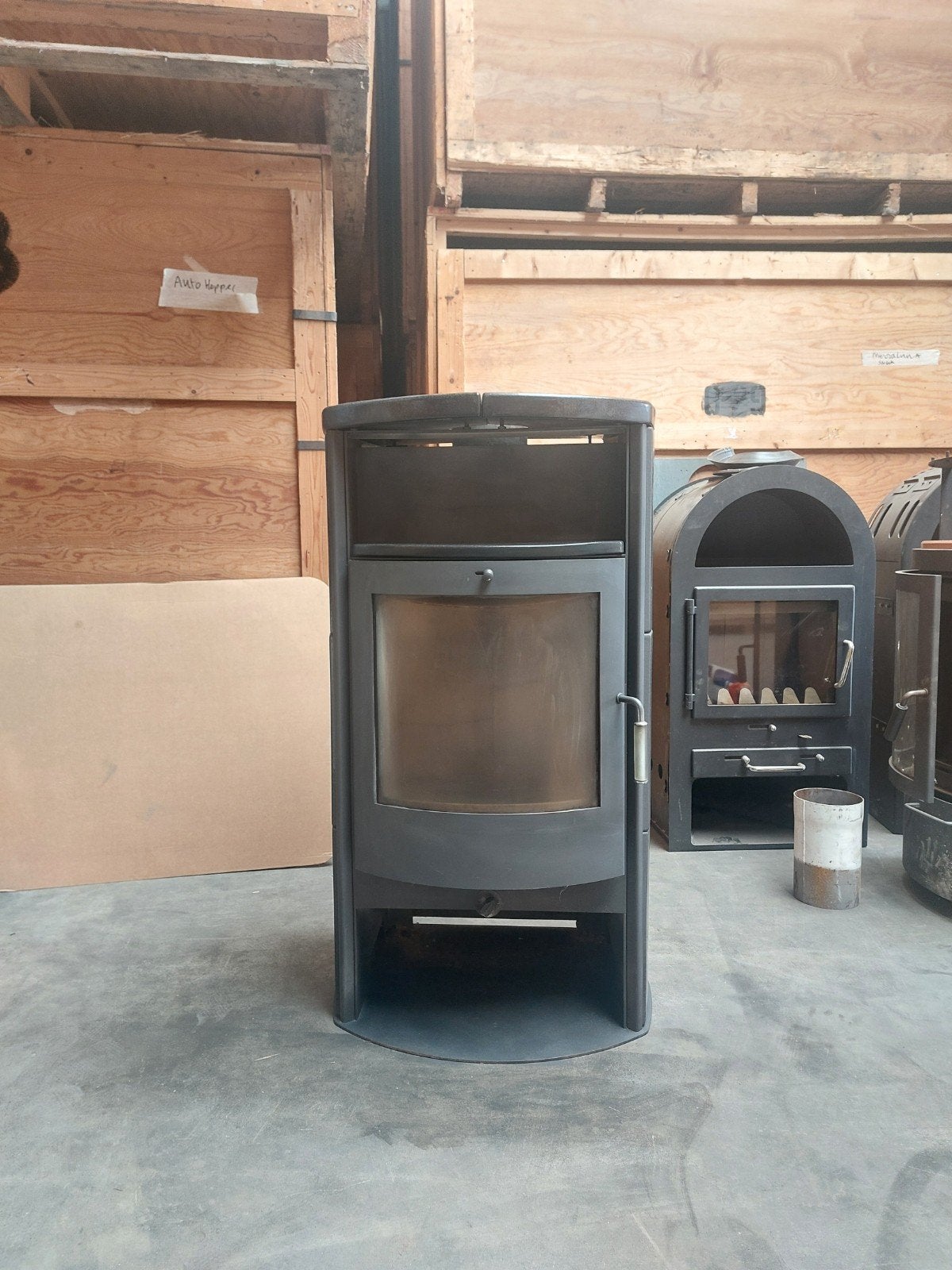 hark Opos 8kW.     nog meer andere kachels op voorraad!, Huis en Inrichting, Ophalen, Gebruikt, Hout, Houtkachel