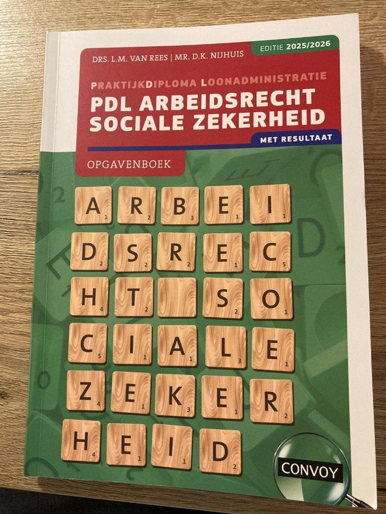 PDL arbeidsrecht en sociale zekerheid 2025/2026, Ophalen of Verzenden, Alpha, Zo goed als nieuw, MBO