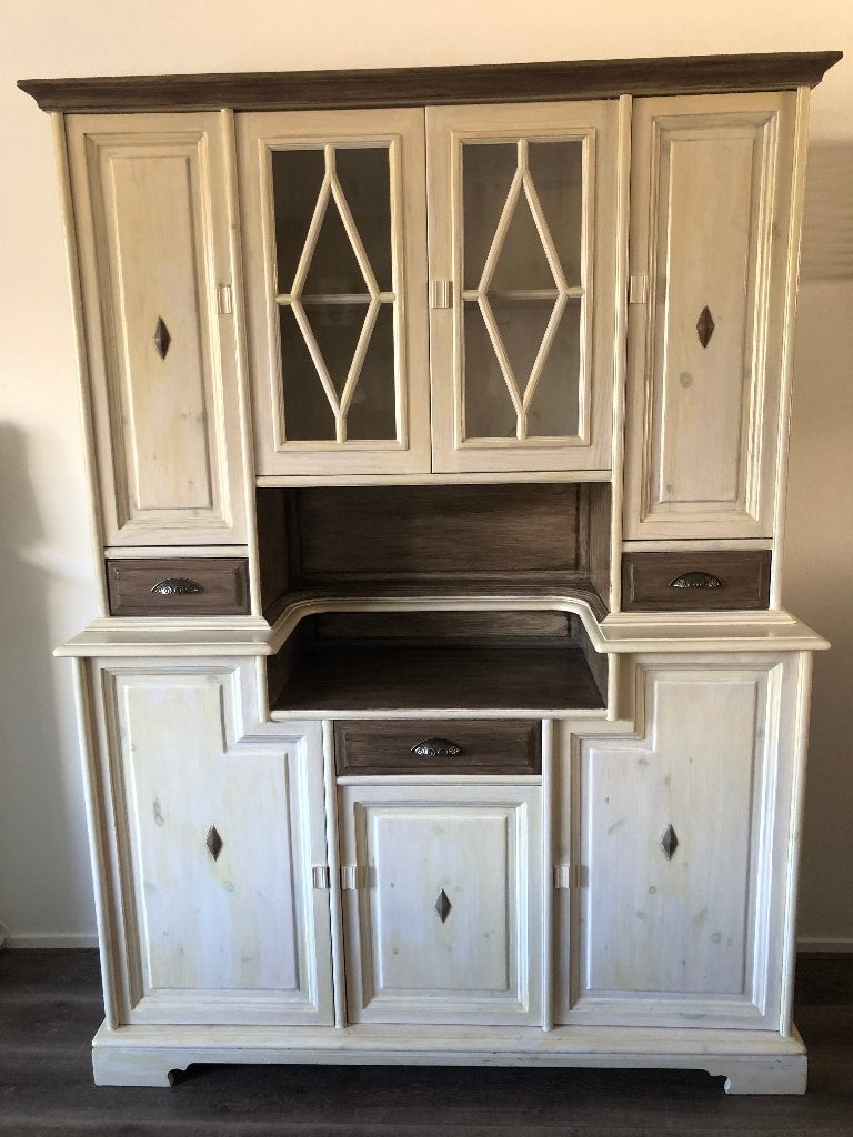 buffet / Vitrine  kast, Ophalen, 200 cm of meer, 150 tot 200 cm, Eikenhout