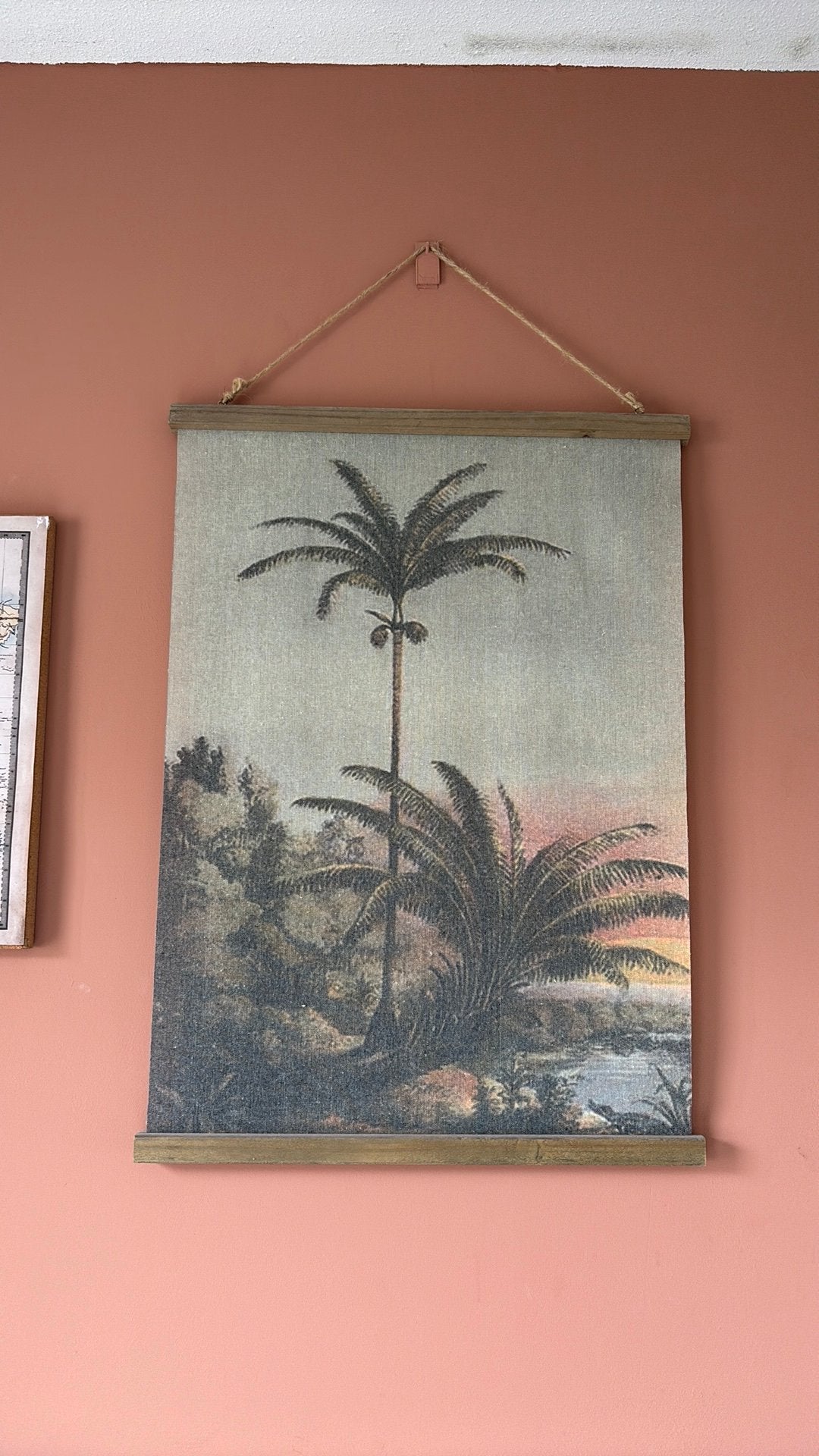 Wanddecoratie palmbomen, Ophalen, Zo goed als nieuw
