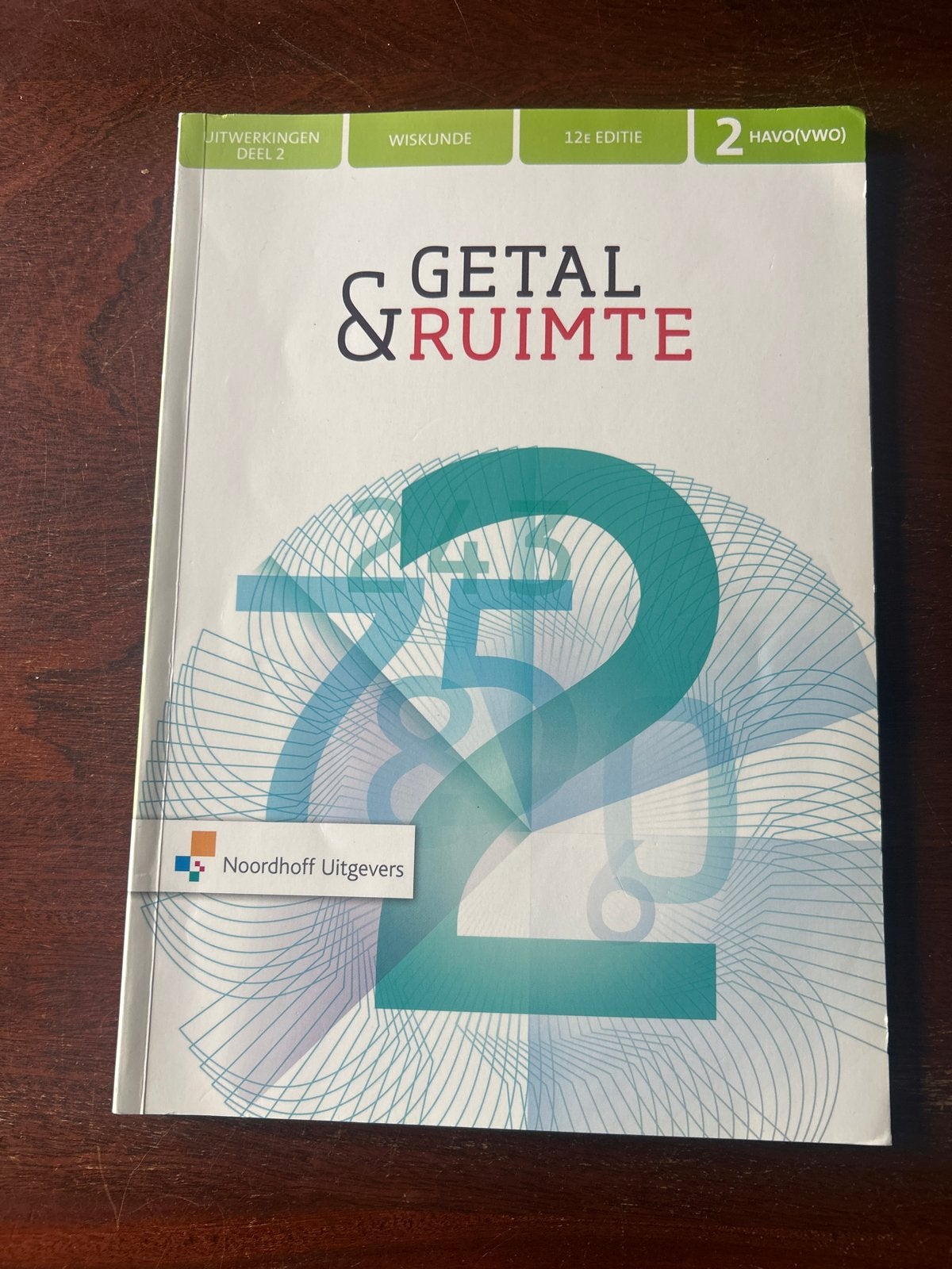 Uitwerkingen Getal & Ruimte Wiskunde 2 HAVO/VWO 12e editie, Ophalen of Verzenden, Zo goed als nieuw, HAVO, Wiskunde A
