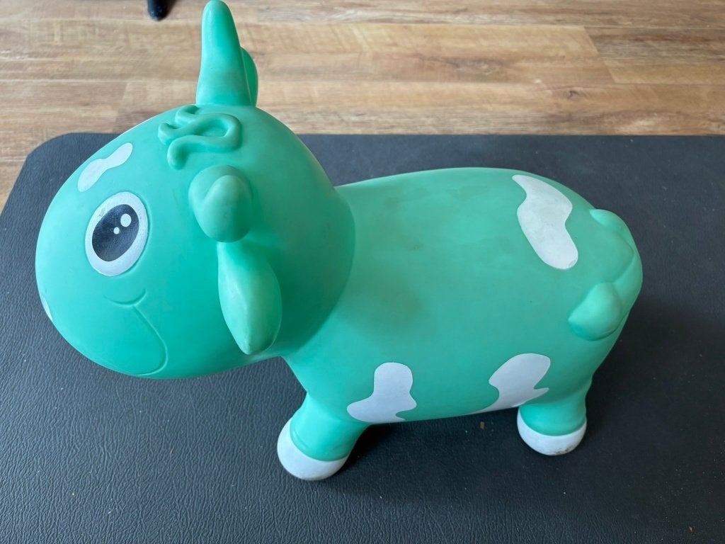 Kidzzfarm jumping animal - skippy dier, Kinderen en Baby's, Speelgoed | Hobbelfiguren, Ophalen of Verzenden, Gebruikt