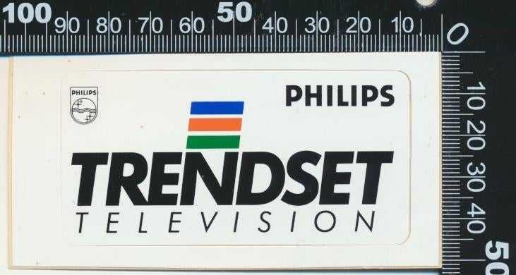 Sticker: Philips - Trendset television (2), Ophalen of Verzenden, Zo goed als nieuw, Bedrijf of Vereniging