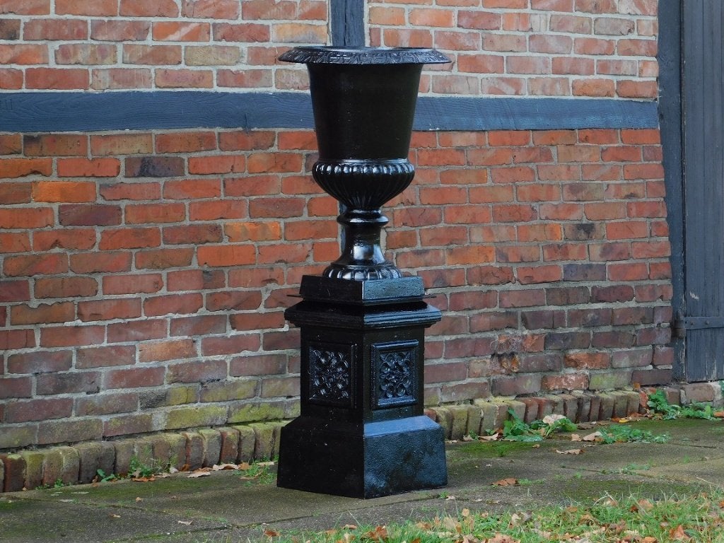 Forse tuinvaas - zwart - gietijzer, Tuin en Terras, Ophalen of Verzenden, ., ., .