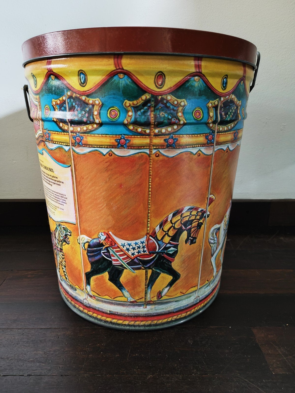 Vintage Collectors Carrousel blik met deksel, Ophalen of Verzenden, Zo goed als nieuw