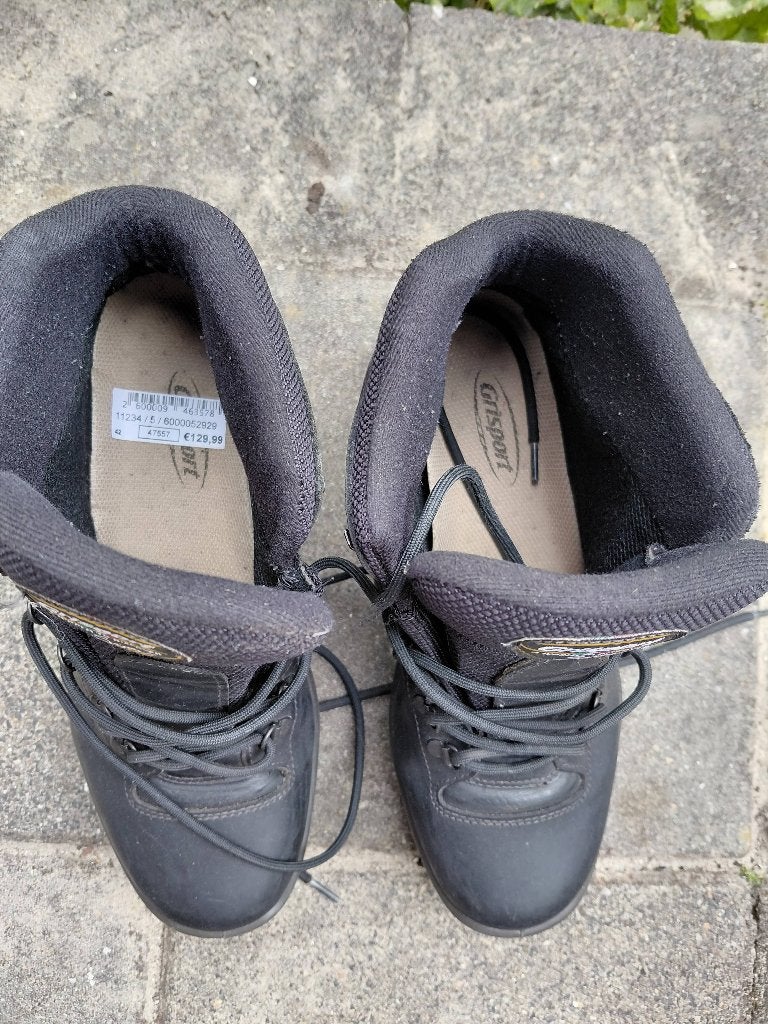 Grisport wandel/ bergschoenen zwart, Zwart, Zo goed als nieuw, Grisport, Wandelschoenen
