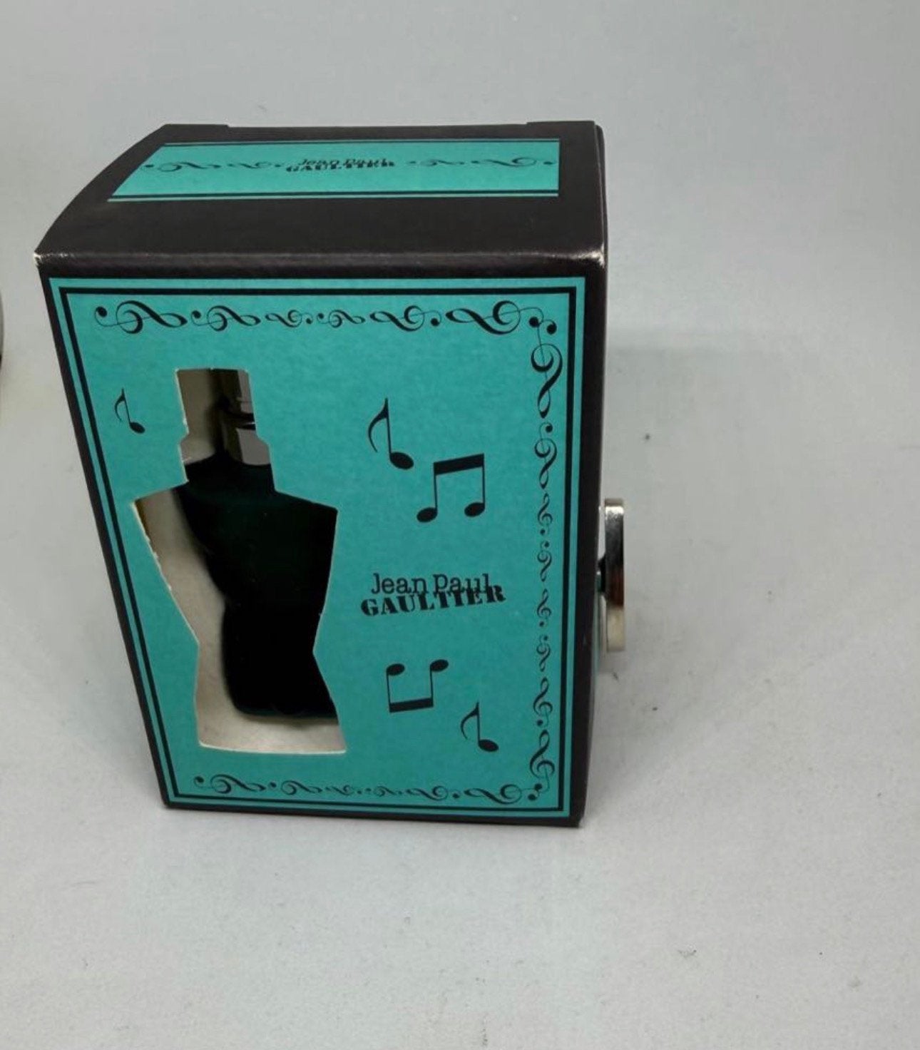 Muziekdoos Le male Gaultier 3,5 ml eau de toilette, Verzamelen, Verzenden, Nieuw, Miniatuur, Gevuld