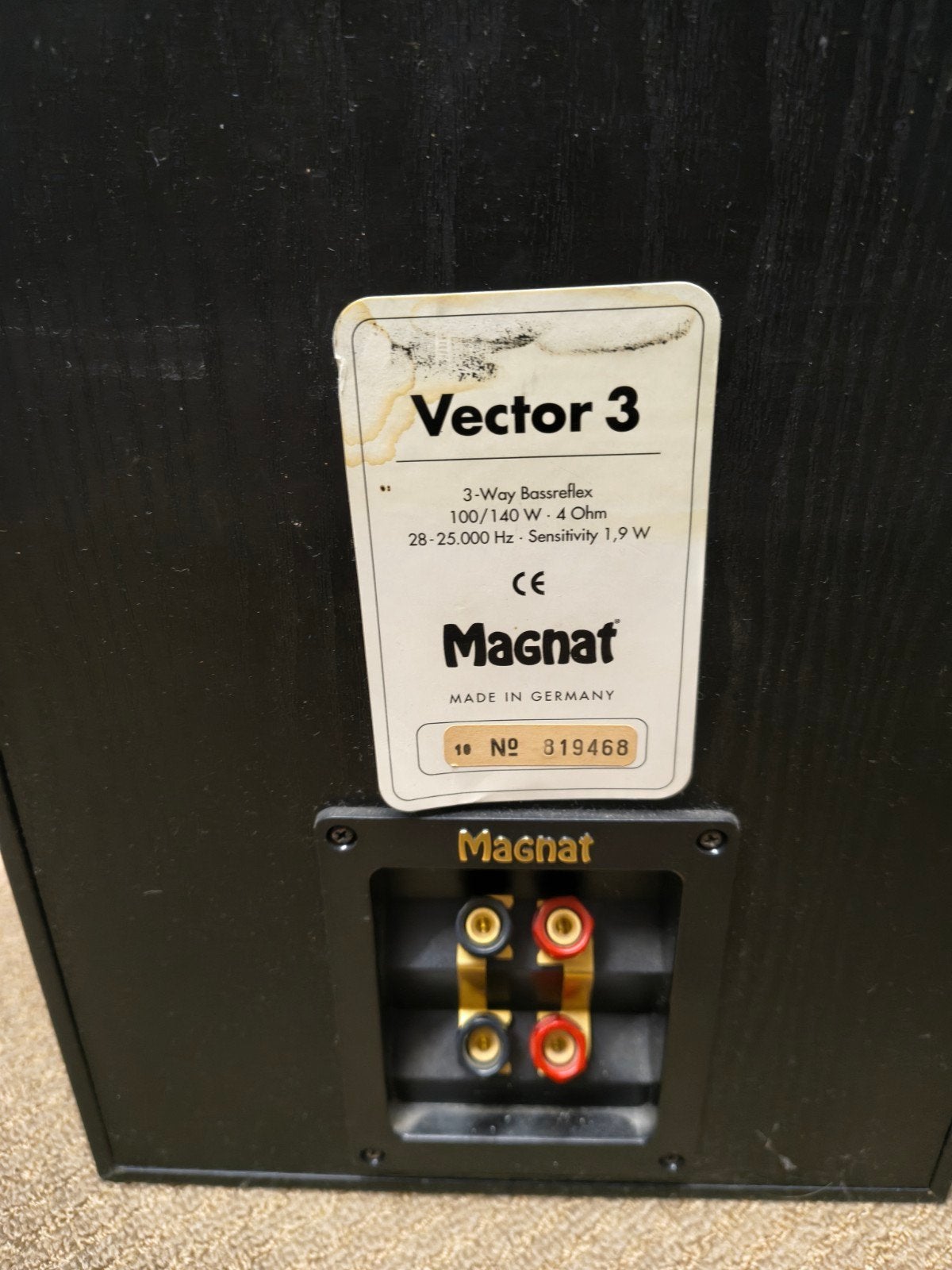 magnat vector 3, Audio, Tv en Foto, Ophalen, Magnat