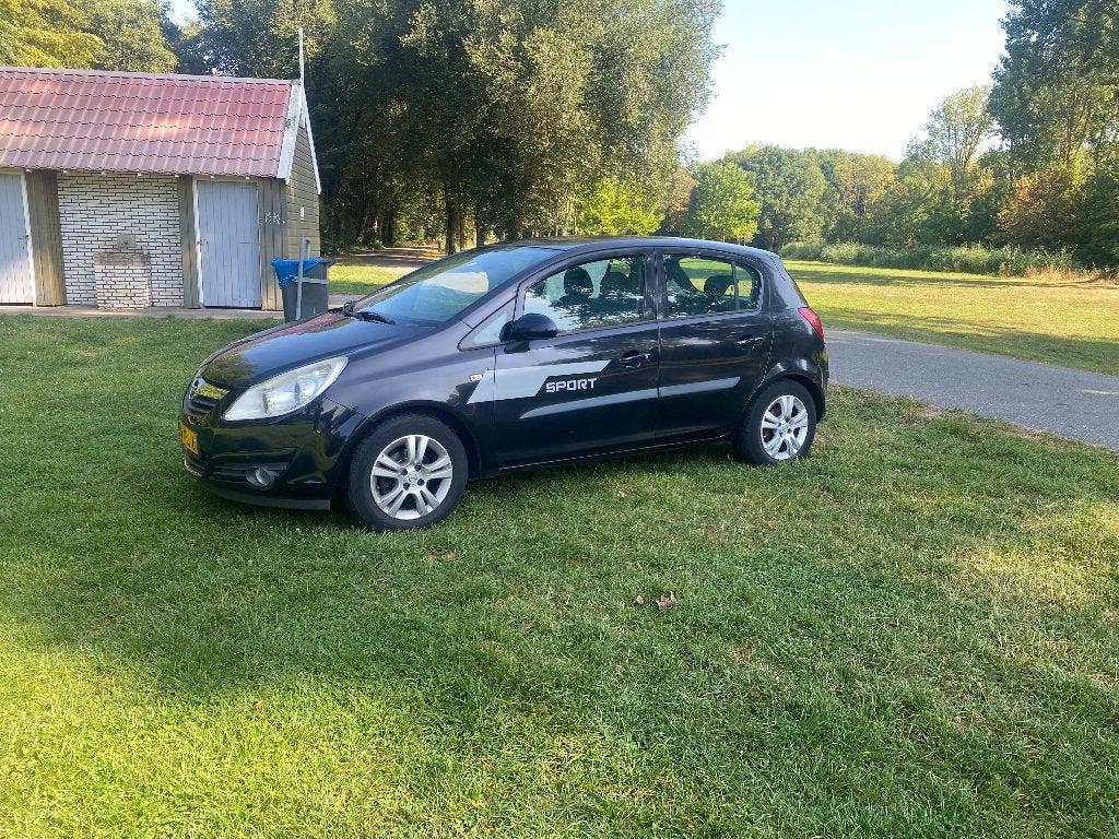 Opel Corsa 1.2 16V 5D 2009 Zwart, Voorwielaandrijving, 1063 kg, 12 cc, 4 cilinders