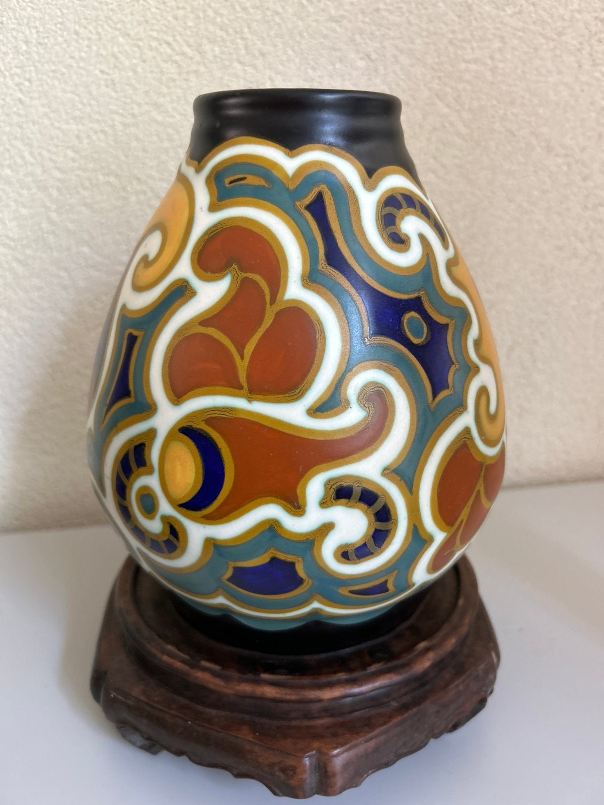 Gouds Plateelvaas - Floraal Decor 355, Ophalen of Verzenden