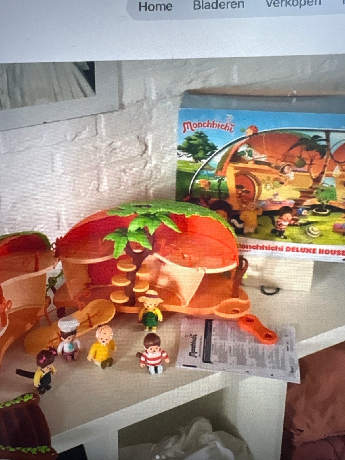 Monchhichi Deluxe Huis met accessoires en doos, Ophalen of Verzenden, Zo goed als nieuw, Jongen of Meisje