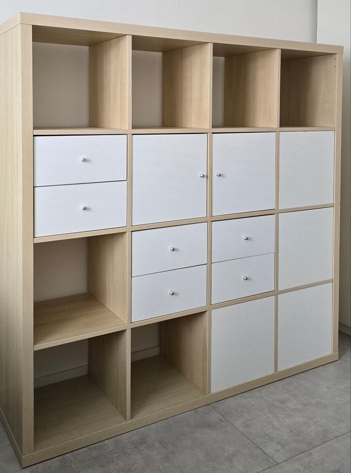 IKEA Kallax Kast met 10 lades en 4 deuren, Ophalen, Met deur(en), Modern, Scandinavisch, Functioneel, 150 tot 200 cm