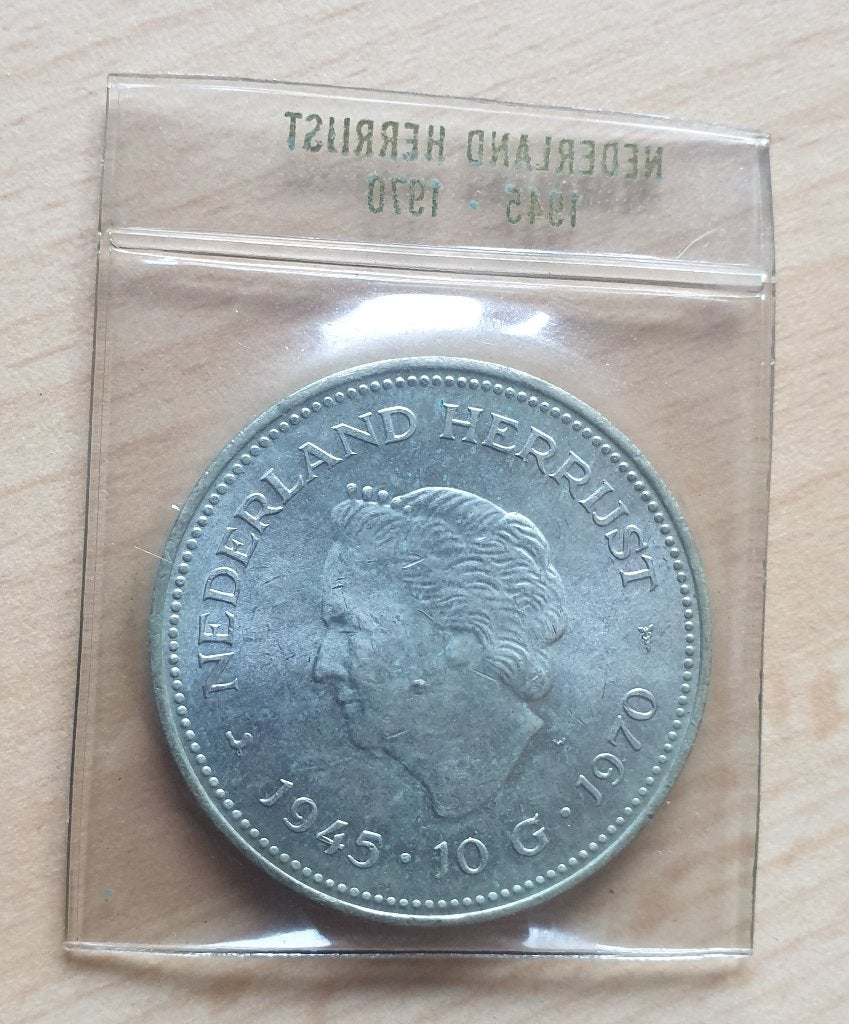 Zilveren 10 gulden munt Nederland herrijst 1945-1970, Postzegels en Munten, Munten | Nederland, Verzenden, Koningin Beatrix, Overige waardes