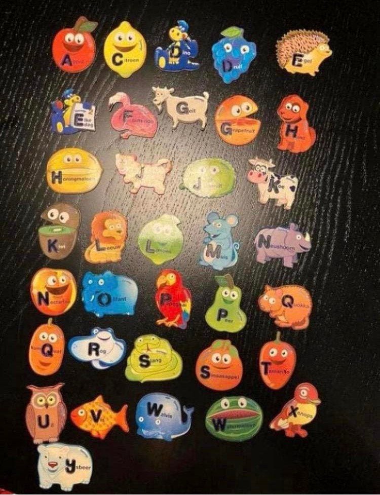 Spelenderwijs het ABC leren magnetisch, Ophalen of Verzenden, Zo goed als nieuw, Taal en Lezen