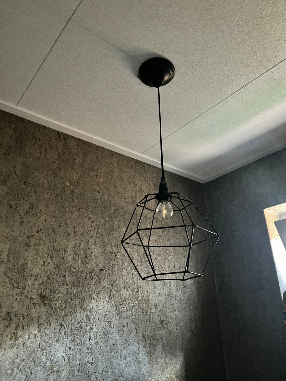Zwarte hanglamp, Ophalen, Zo goed als nieuw