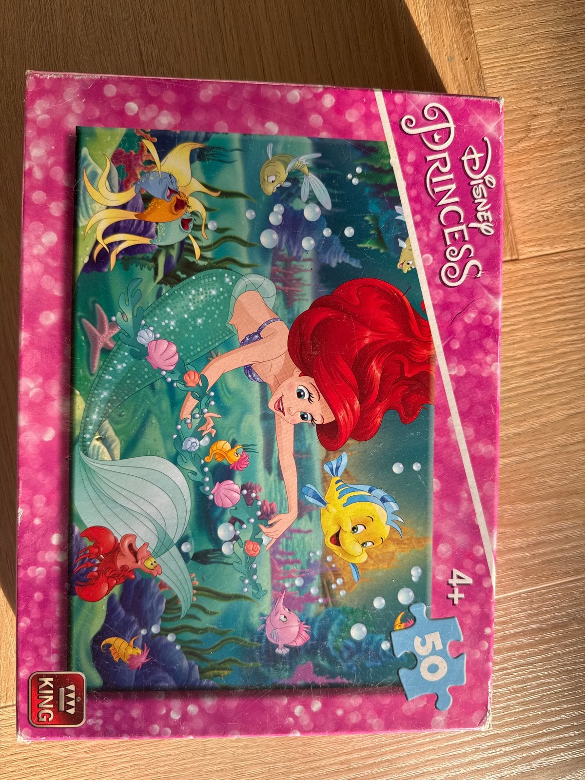 Disney Princess Ariel puzzel 50 stukjes, Ophalen, 10 tot 50 stukjes, Gebruikt, 4 tot 6 jaar