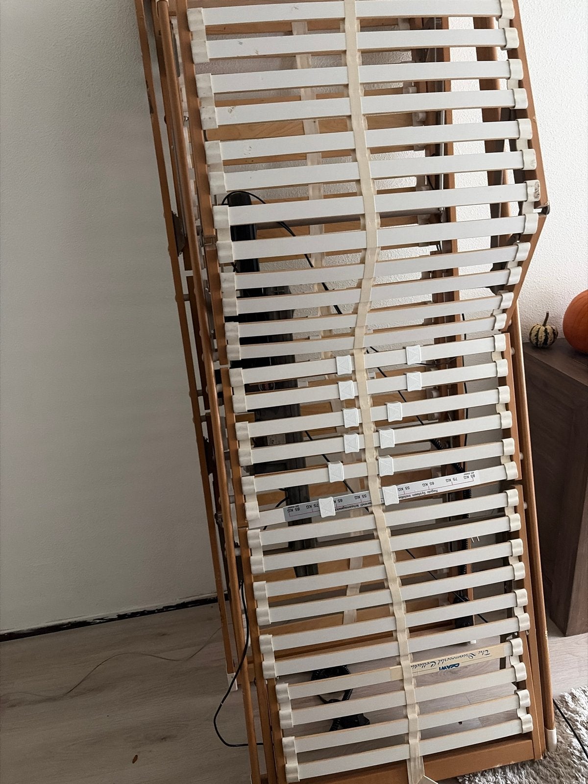 Elektrisch verstelbare lattenbodem, Huis en Inrichting, Ophalen, 90 cm, Eenpersoons, Zo goed als nieuw