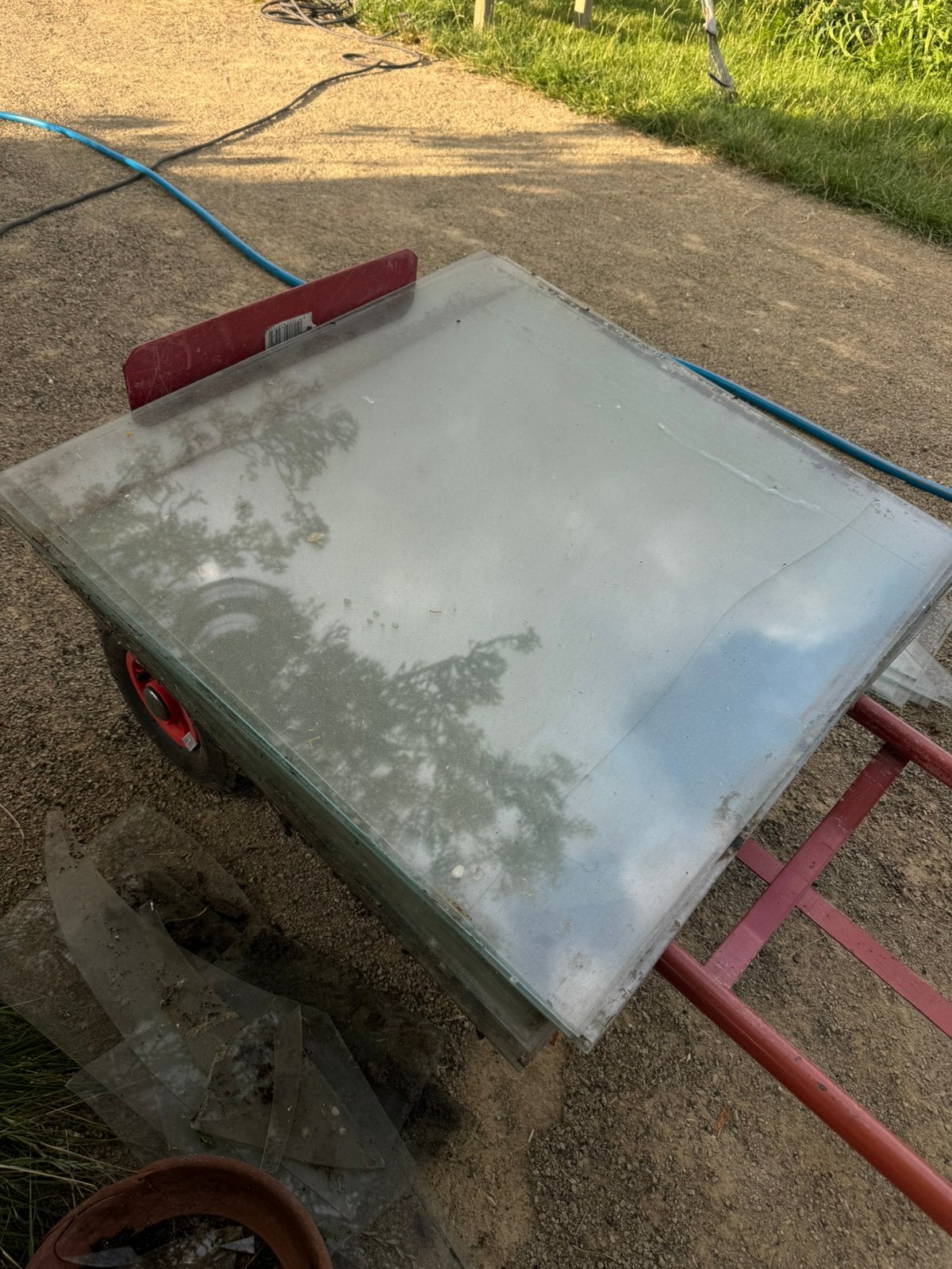Vlakglas voor tuinkas / kweekkas, Ophalen, Gebruikt, Minder dan 80 cm, Minder dan 80 cm