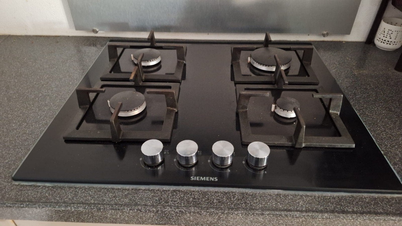 Siemens Vlakke Gaskookplaat - Propaangas, Witgoed en Apparatuur, Kookplaten, Ophalen, Gebruikt, 4 kookzones, Inbouw