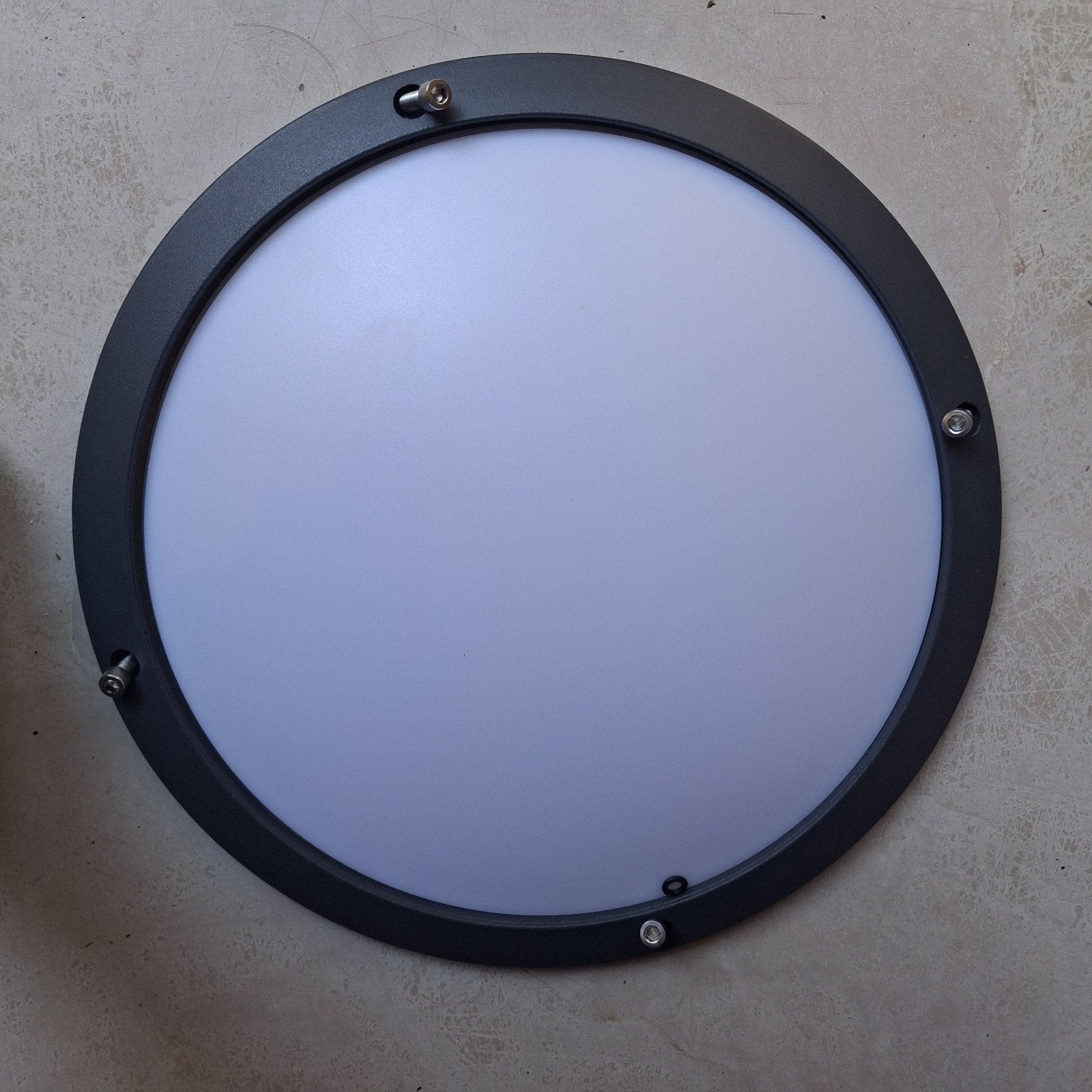 Hufterproof Antraciet Aluminium Plafondlamp met LED, Ophalen of Verzenden, Nieuw