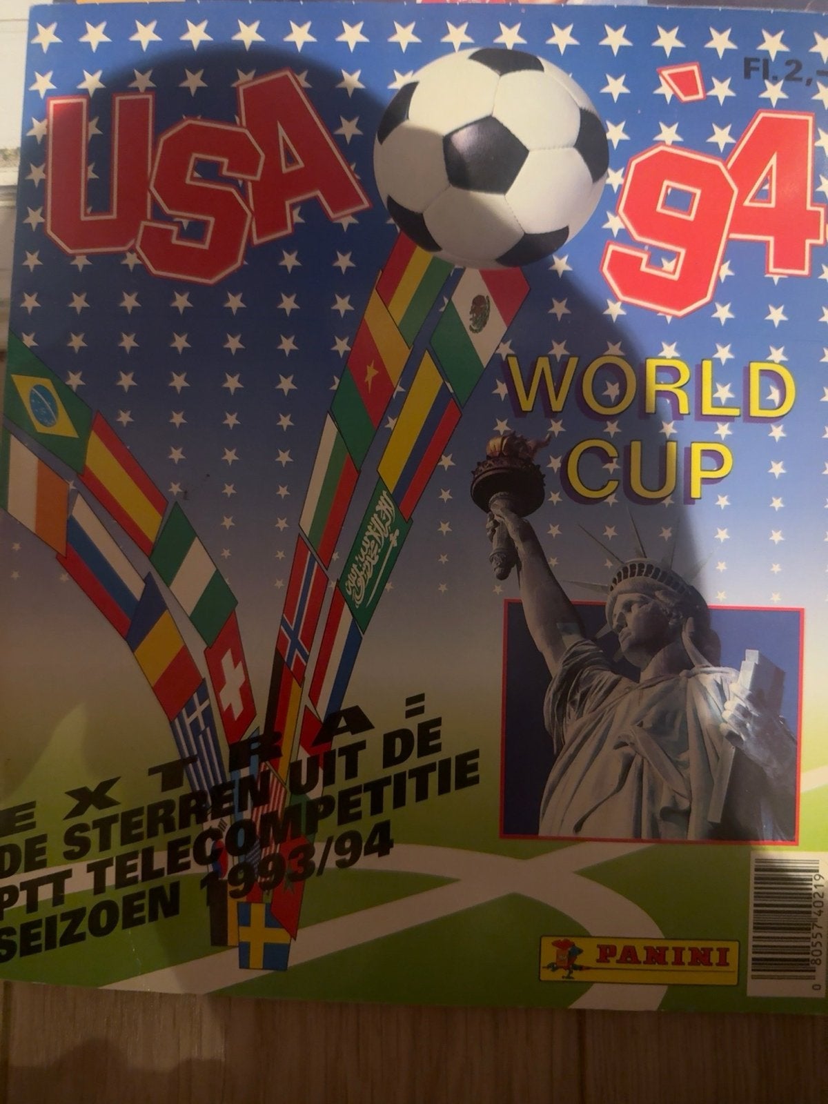 Panini USA '94 World Cup Stickerboek - Compleet en Netjes, Ophalen of Verzenden, Zo goed als nieuw, Overige sporten, Boek of Tijdschrift