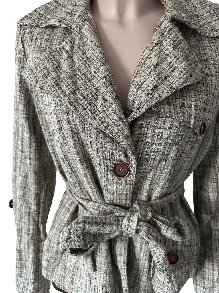 Patrizia Pepe vest L, Maat 38/40 (M), Verzenden, Beige, Zo goed als nieuw