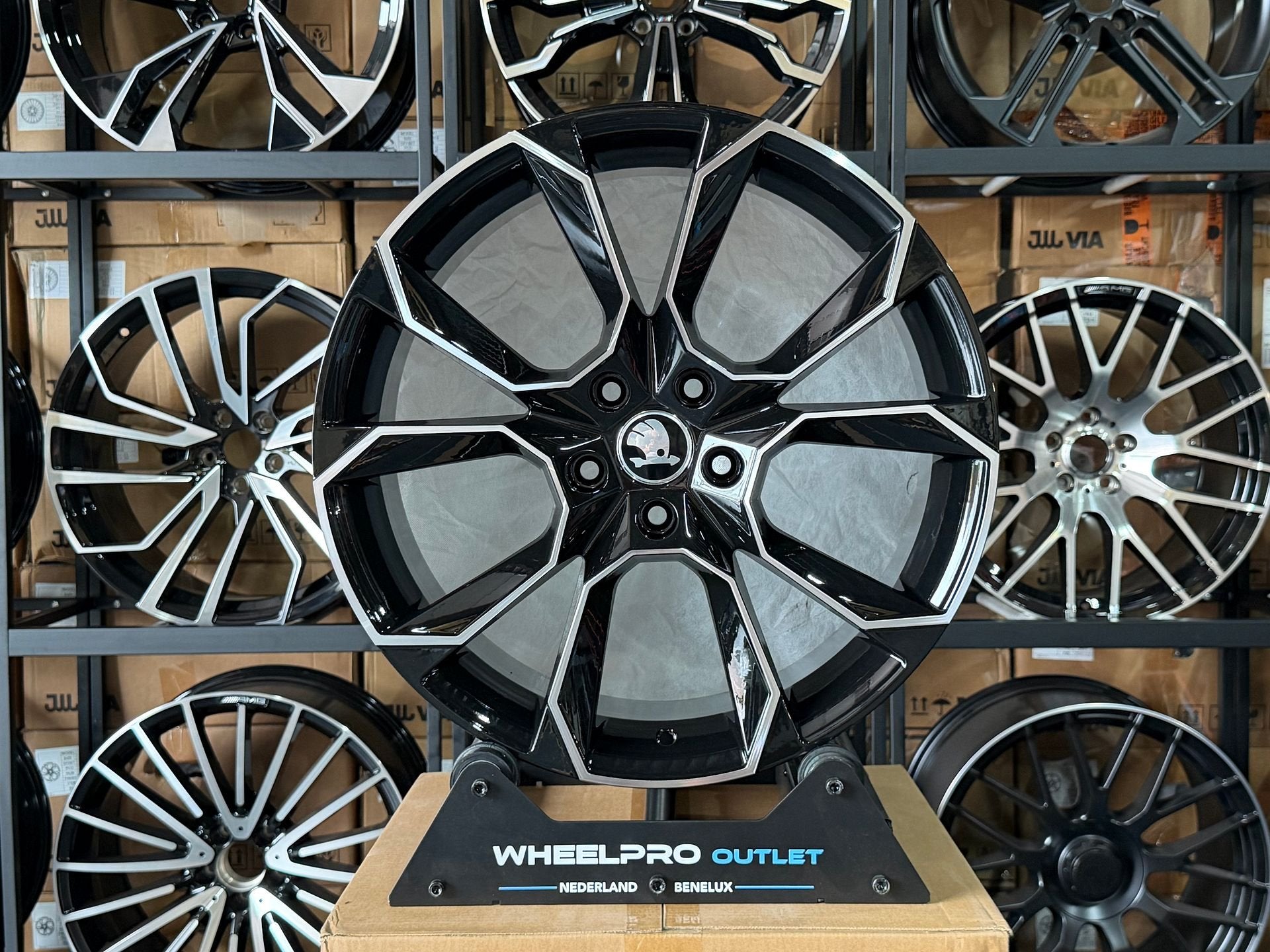 18" SKODA RS look velgen 5X112 SKODA OCTAVIA KODIAQ KAROQ VW, Velg(en), -, -, Nieuw