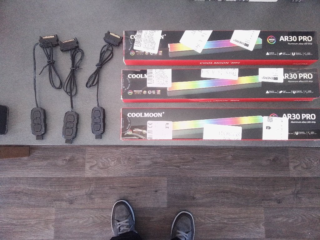 3x COOLMOON AR30 5V Addressable RGB LED Strip Balk, Ophalen, Nieuw